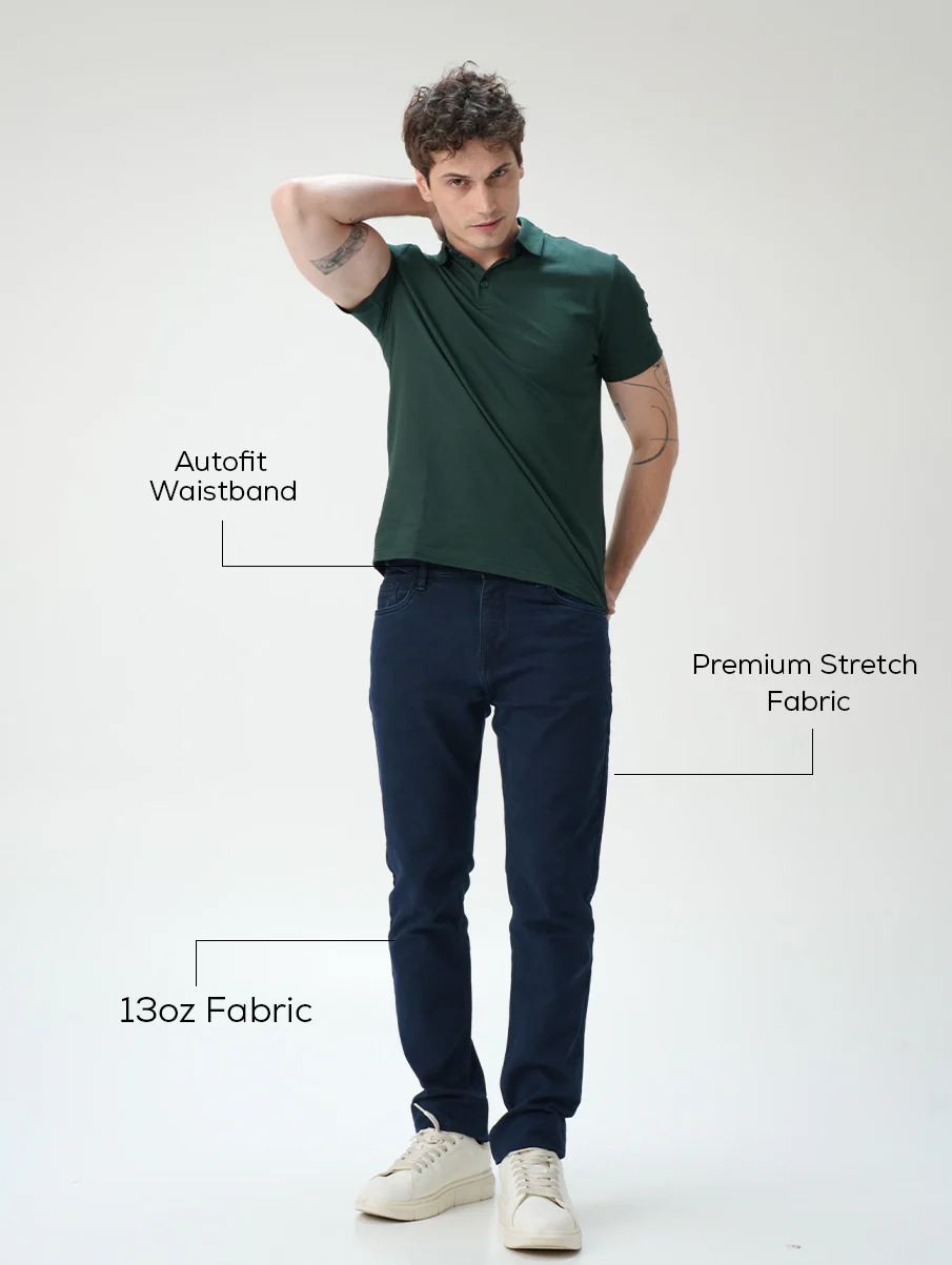 Slim fit City Denim-Jodhpur Blue - Image 4