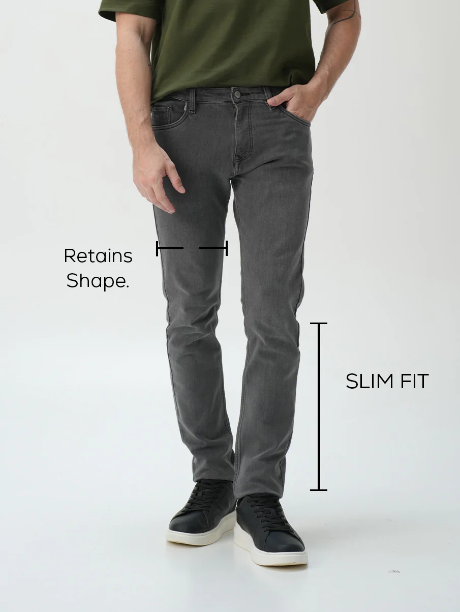 Slim fit City Denim- London Grey - Image 6