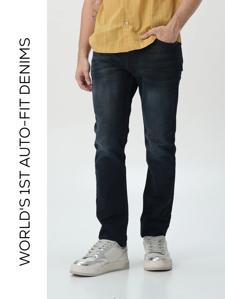 Slim fit City Denim- Royal Navy - Image 3