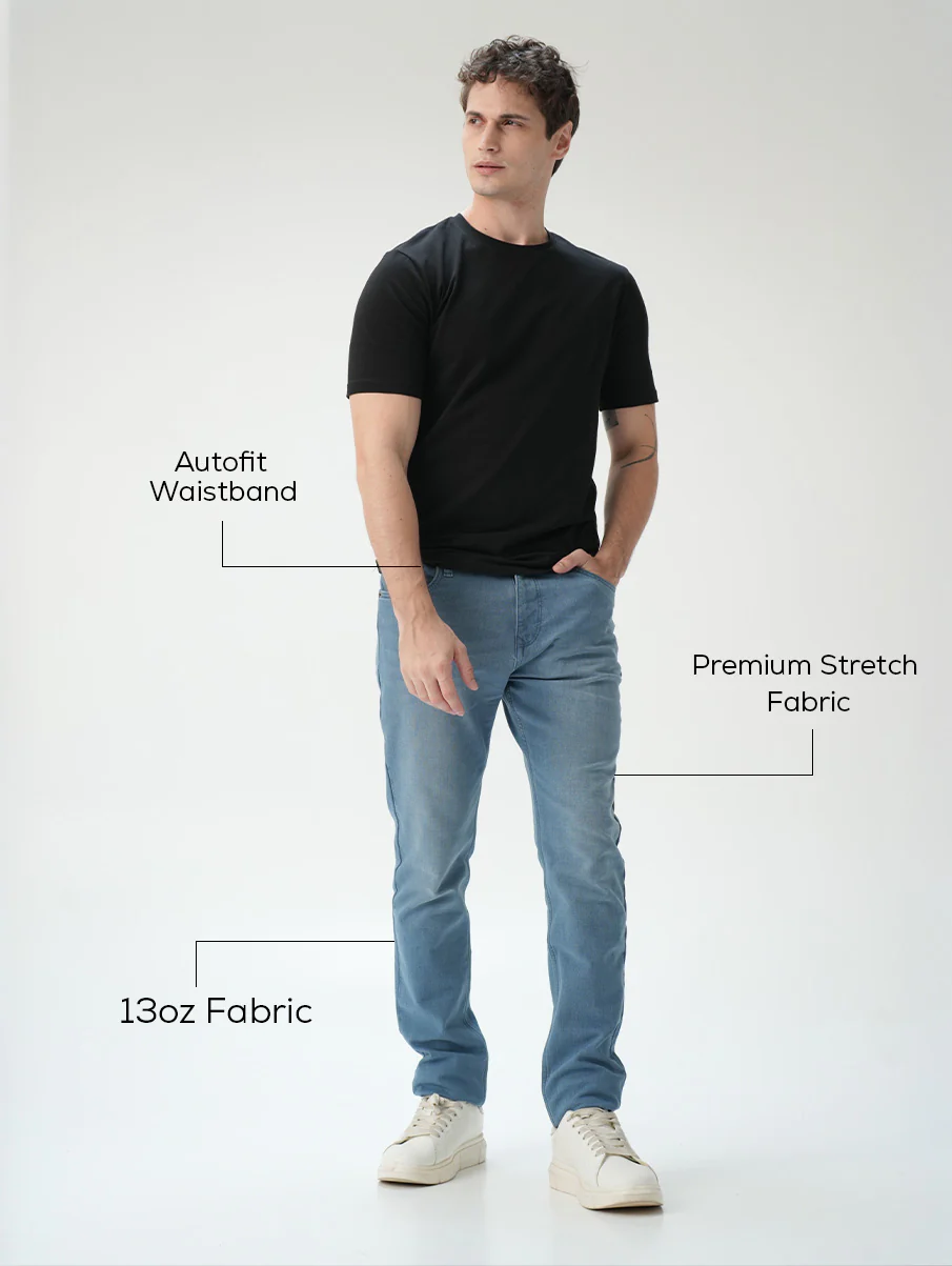 Slim fit City Denim- Santorini Blue - Image 4