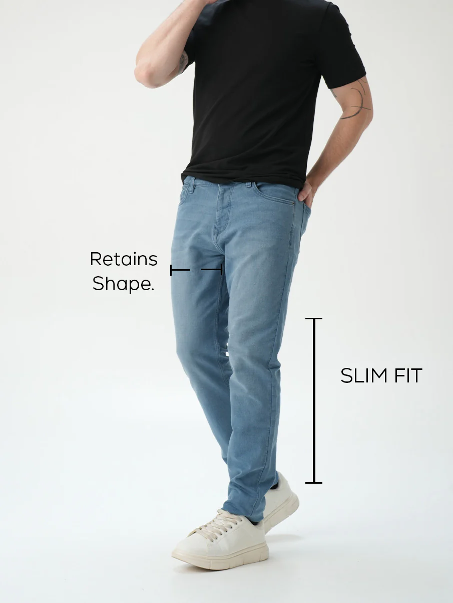Slim fit City Denim- Santorini Blue - Image 6