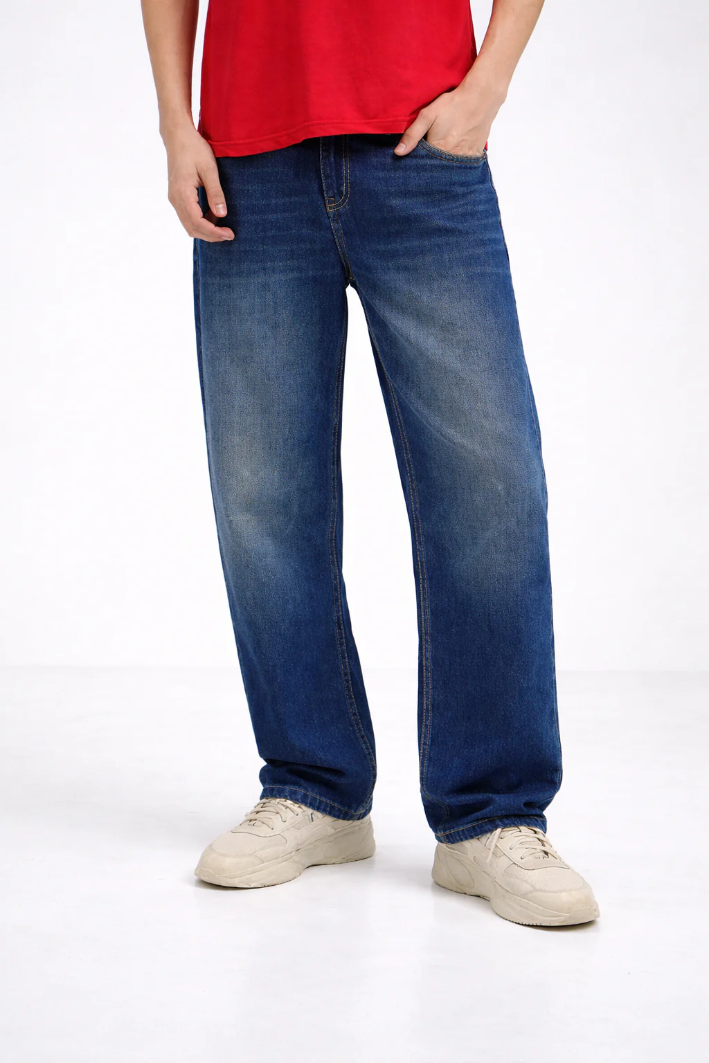 Straight fit Denim- Vintage Blue