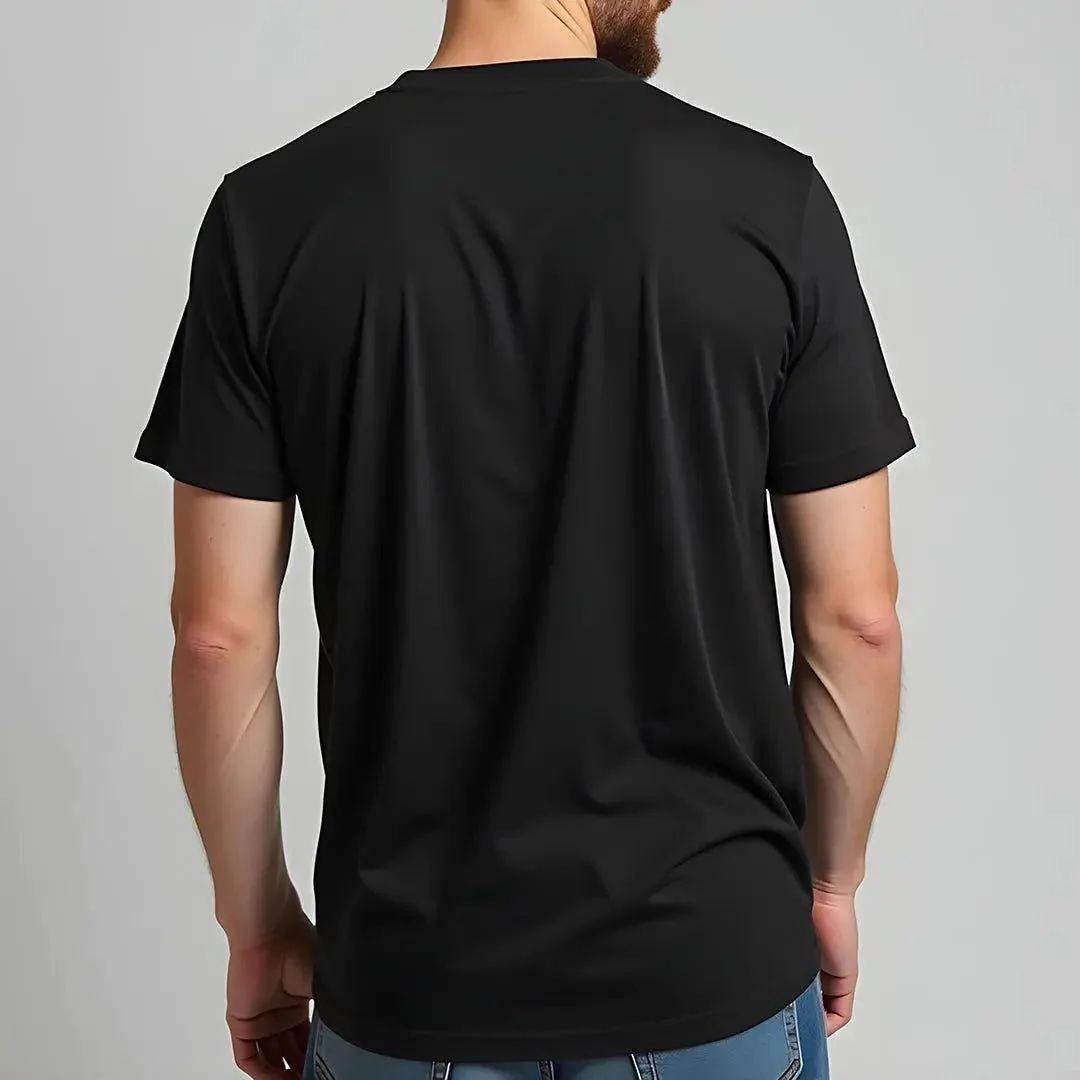 Supima Cotton Crew Neck T-Shirt - Black - Image 4