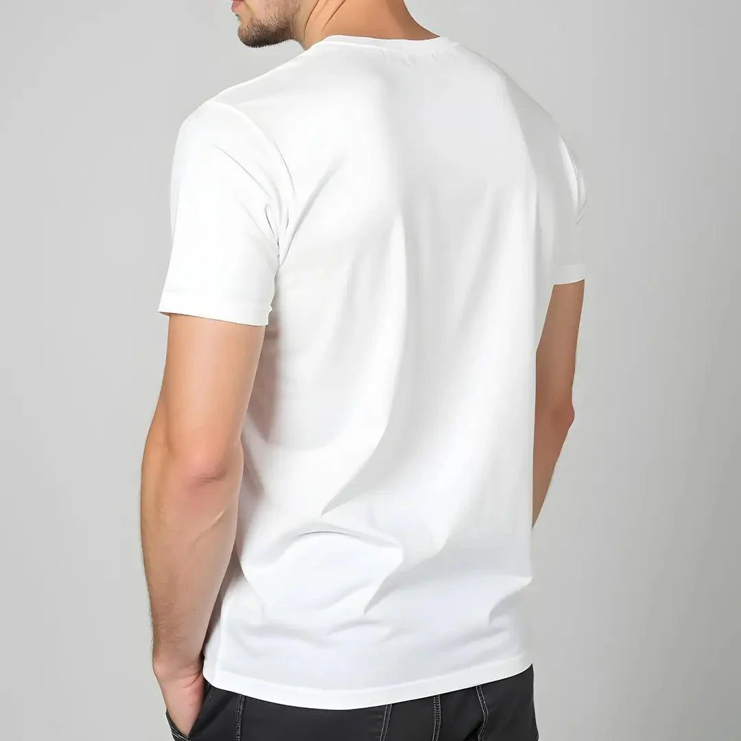 Supima Cotton Crew Neck T-Shirt - White - Image 4