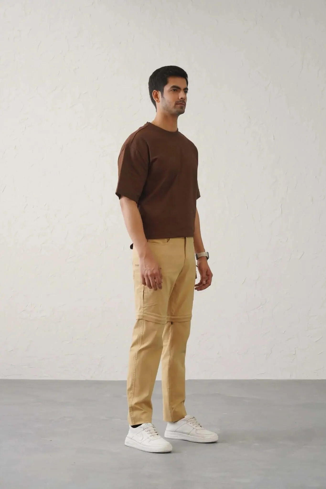 The Regular Fit Detachable Cargo Pants - Khaki - Image 5