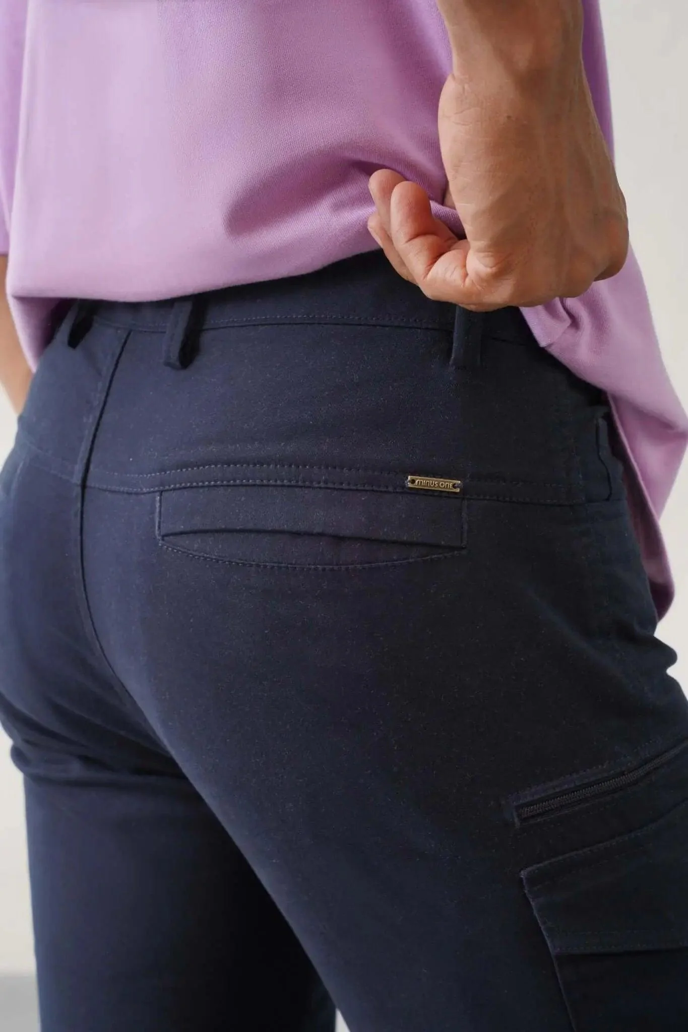 The Regular Fit Detachable Cargo Pants - Navy - Image 5
