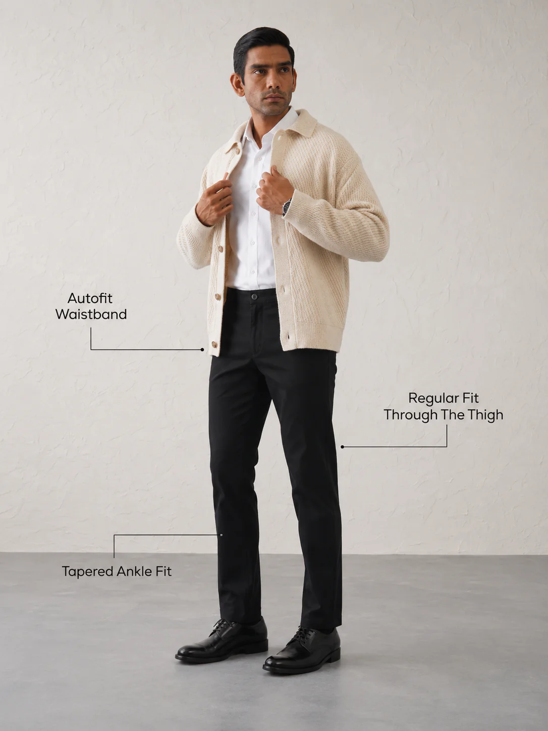The Regular Fit Travel Chino - Black - Image 4