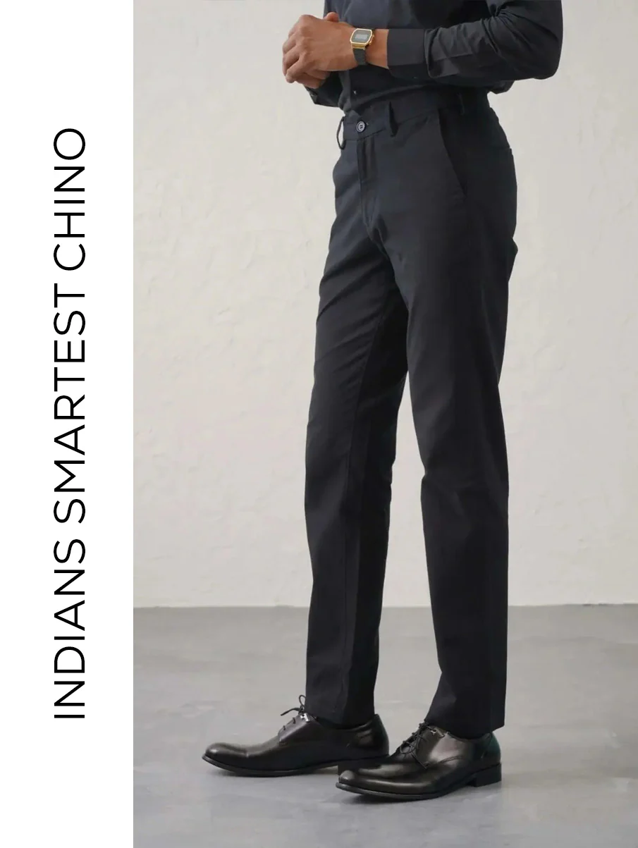The Slim Fit Travel Chino - Black - Image 3
