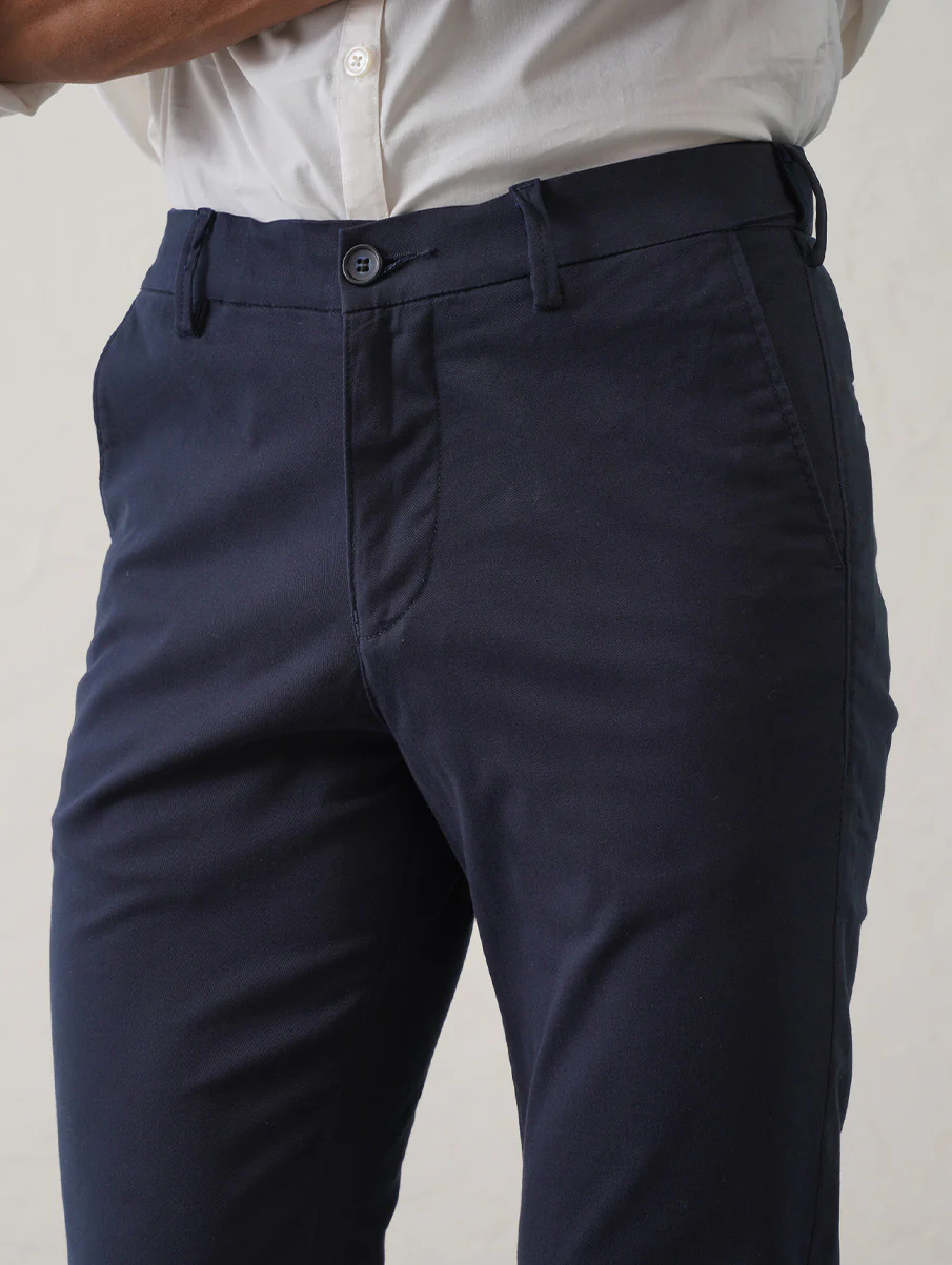 The Slim Fit Travel Chino - Navy - Image 7