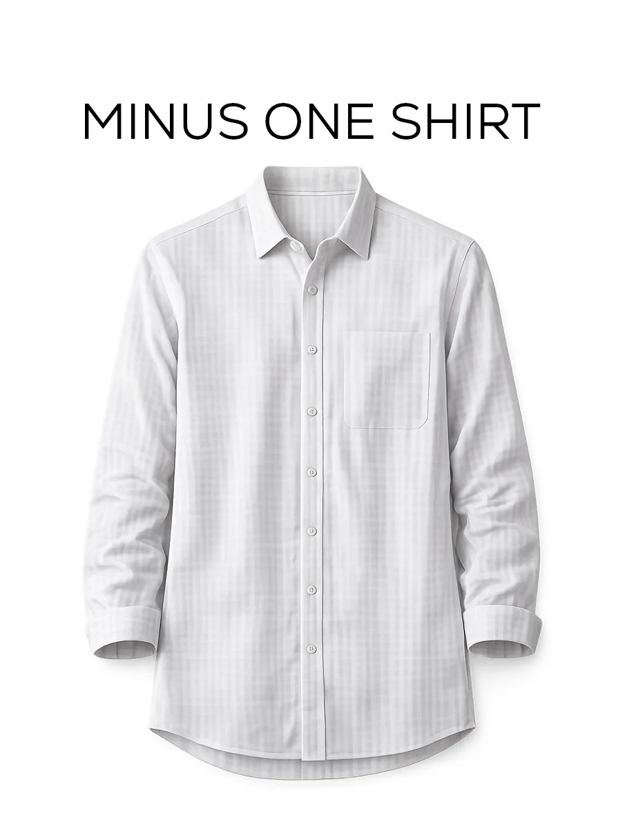 White Checked Brushed Cotton Shirt – Regular Fit, Full Sleeves - Image 2